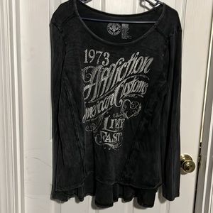 Affliction waffle tunic